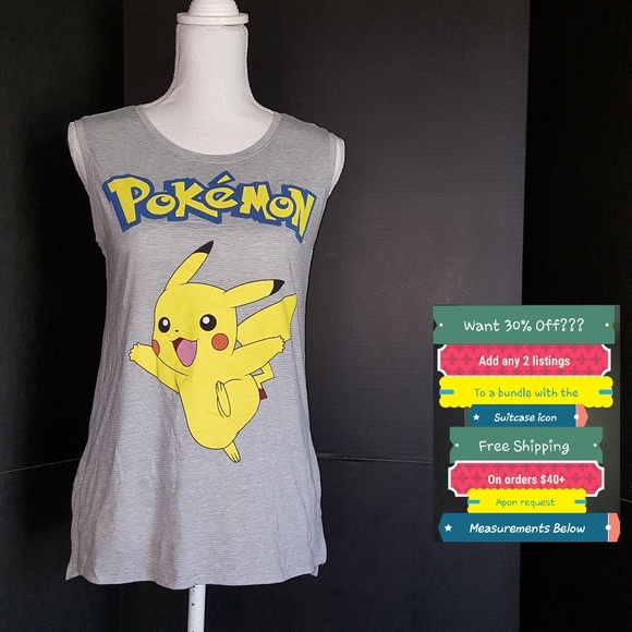 Pokemon Tops - New! Pokemon Tank Top